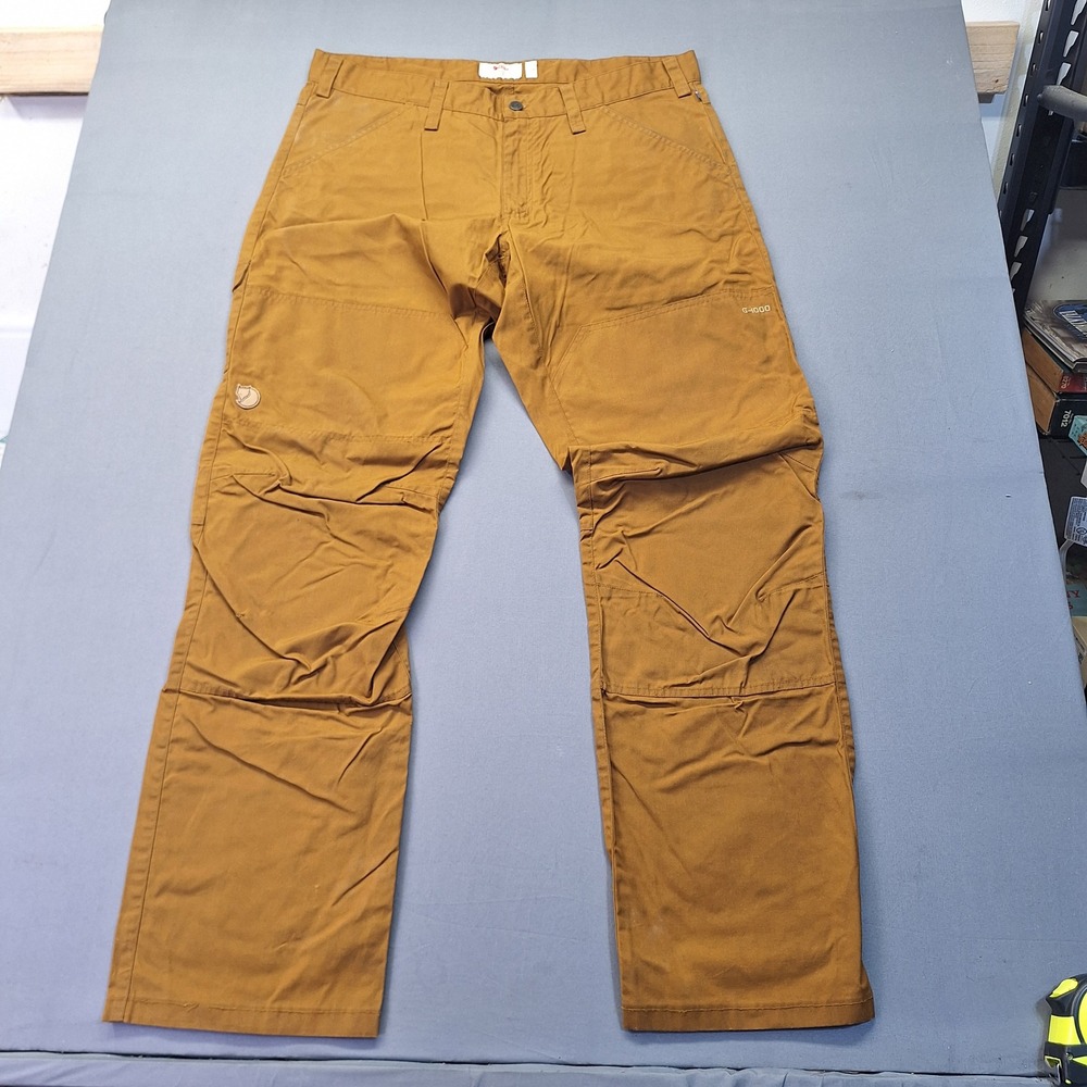 Fjallraven Barents Pro Jeans Mens 36 G-1000 Outdoor Trousers Brown 81461